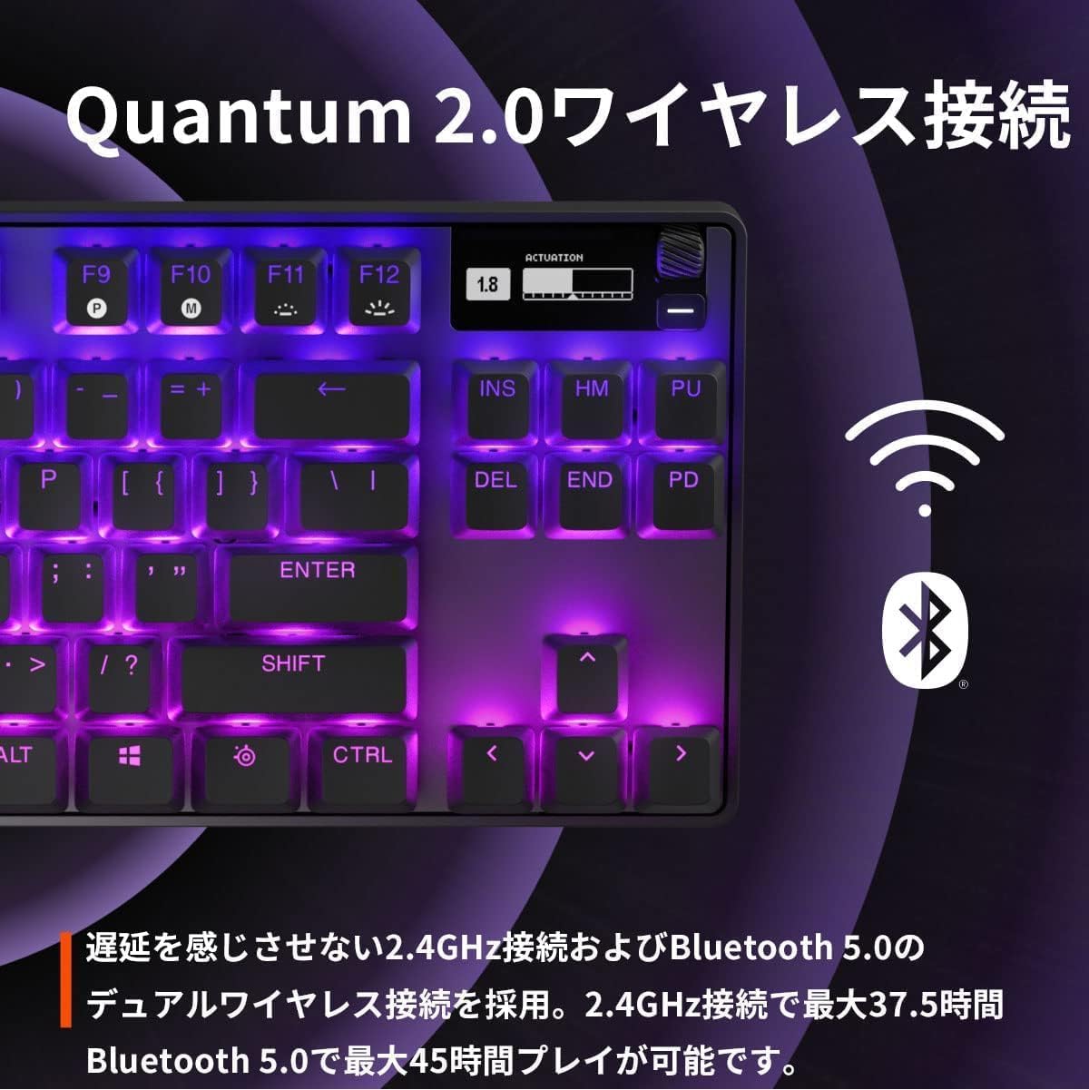 じゅんに Amazon.co.jp: SteelSeries ゲーミングキーボード テンキーレス 無線